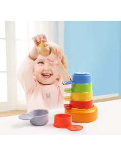 Juguete de Tazas Apilables TOP BRIGHT para Bebés 1-2 Años 2
