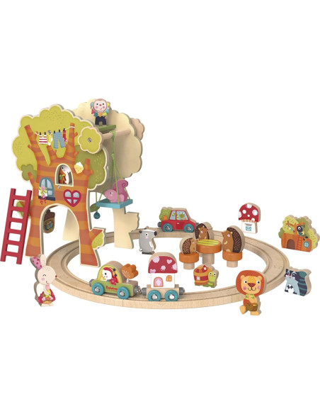 Mundo de Juego Casa del Árbol Bababoo 31 Piezas 2-4 Años