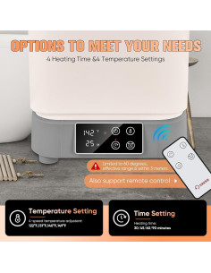 Calentador de Toallas Saker 30L, 400W, 4 Temperaturas, Negro 2