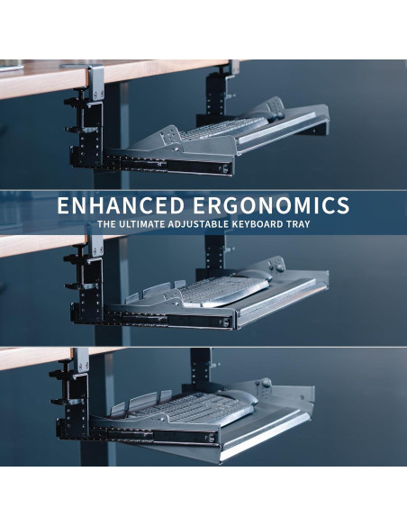 Bandeja de Teclado VIVO MOUNT-KB05HT Ajustable 68.6x27.9cm