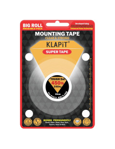KLAPiT Super Tape - Cinta Adhesiva Doble Cara 5m Alta Resistencia