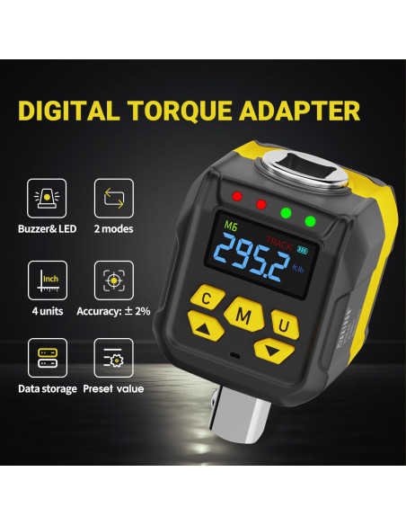Llave de Torque Digital WAXTRON 1/2" 20-400 Nm Pantalla LCD