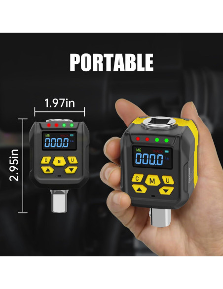 Llave de Torque Digital WAXTRON 1/2" 20-400 Nm Pantalla LCD
