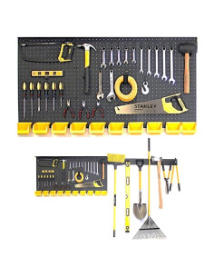 Organizador de Pared WallPeg 243.8cm con Ganchos y Contenedores