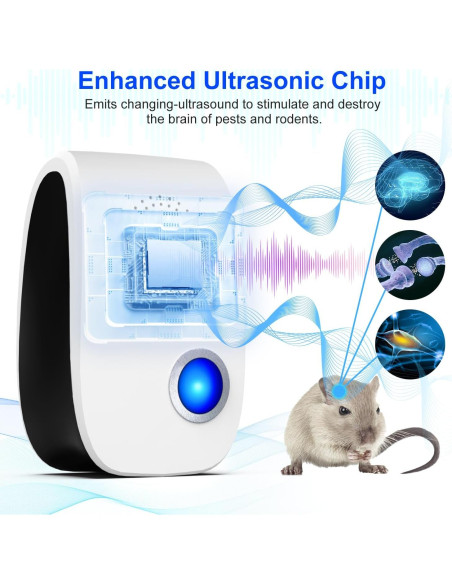 Repelente Ultrasónico Cavalry SLK10 - Control de Plagas 148.64 m