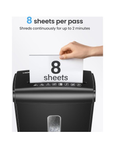 Desgarrador de papel micro corte Locksworth AZ1687 8 hojas P-4 2