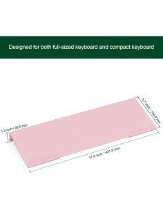Soporte Ergonómico para Teclado Bosscasa Rosa Claro 43.2cm 2