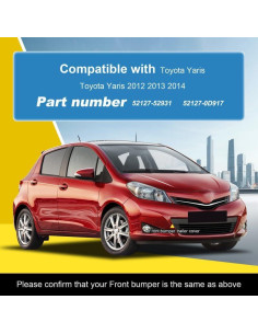 Cubierta de remolque Goholy para Toyota Yaris 2012-2014 - Negro 2