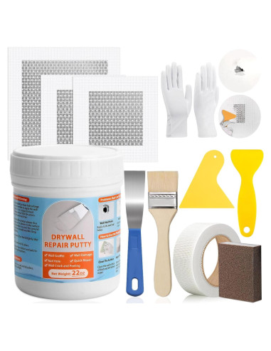 Kit de Reparación de Paredes Drywall LifeisLuck 22oz Masilla