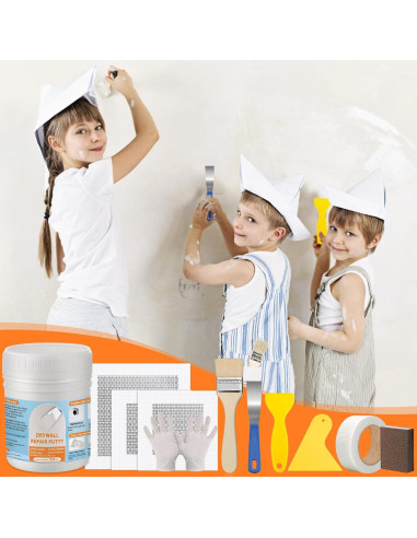 Kit de Reparación de Paredes Drywall LifeisLuck 22oz Masilla