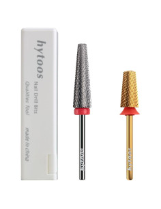 Brocas para Uñas 5 en 1 Hytoos de Carburo de Titanio 2 Piezas