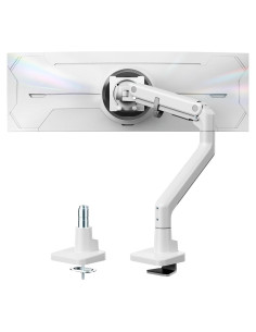 Brazo de Monitor Ajustable monTEK MA1001WH para Pantallas 17-57"