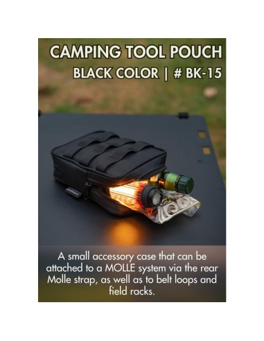 Bolsa Táctica Molle CAMPINGMOON BG-40 para Camping 40cm