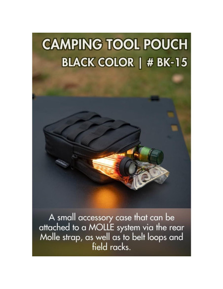 Bolsa Táctica Molle CAMPINGMOON BG-40 para Camping 40cm