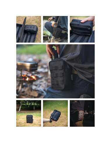 Bolsa Táctica Molle CAMPINGMOON BG-40 para Camping 40cm