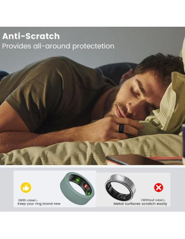 Paquete de 10 fundas de silicona para Oura Ring Gen 4/3 - Tamaño S