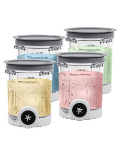 Recipientes de Reemplazo NANOBABY para Ninja Creami Swirl 16oz - Paquete de 4