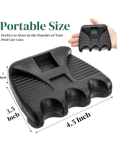 Soporte de Taco de Billar Eorbow 3 Agujeros Portátil Antideslizante