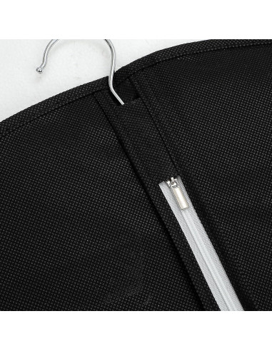 Paquete de 12 bolsas para ropa Wutfuooo 101.6x60.96cm Negro