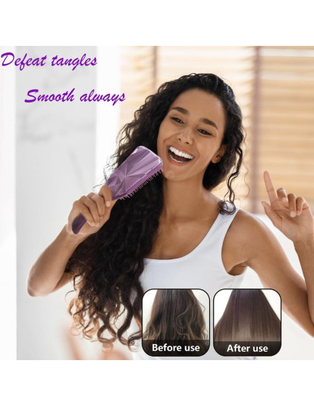 Paquete de 2 cepillos desenredantes BXTECH - Todo tipo de cabello