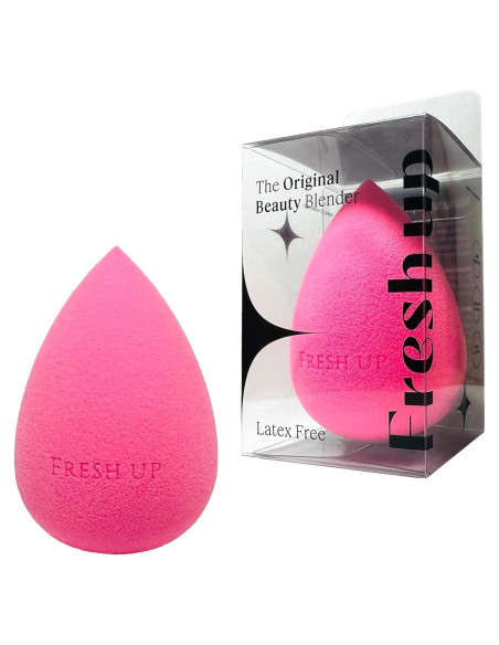 Esponja de Maquillaje Fresh Up Rosa - Vegana, Sin Látex, Reutilizable