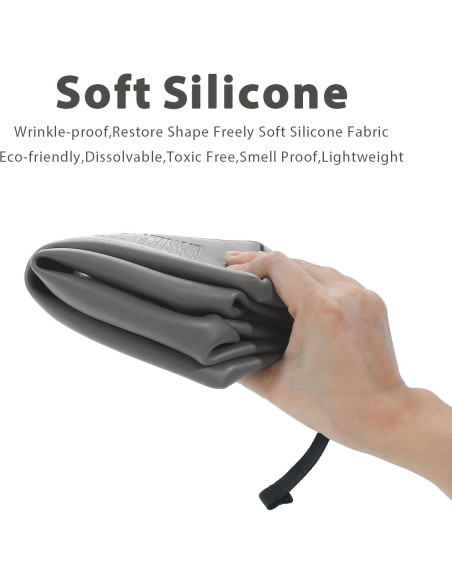 Bolsa de Aseo CONTAIL 3L Silicona Impermeable Gris