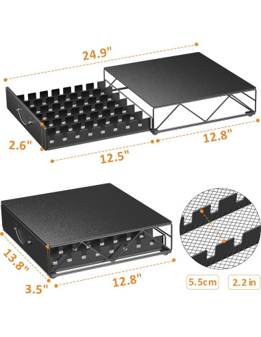 Cajón para Cápsulas de Café HFHOME, Almacenamiento 48 Vertuo