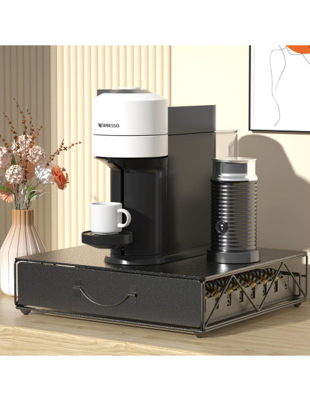 Cajón para Cápsulas de Café HFHOME, Almacenamiento 48 Vertuo