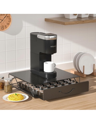 Cajón para Cápsulas de Café HFHOME, Almacenamiento 48 Vertuo