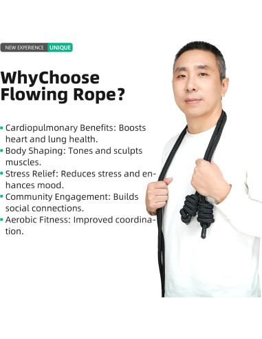 Cuerda de Ejercicio Lewitools Ajustable 280 cm para Boxeo y Fitness