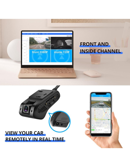 Cámara de Video 4G JIMIIOT JC400P 1080P Doble Canal GPS
