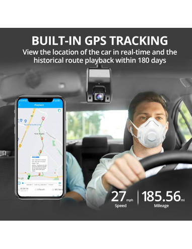 Cámara de Video 4G JIMIIOT JC400P 1080P Doble Canal GPS