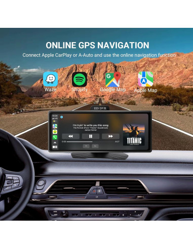 Estéreo de Coche Haudio 9.26" con Apple CarPlay y Cámara 1080P