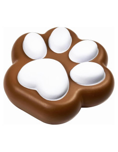 Juguete Antiestrés Patita de Gato Marrón Luckana 10x10 cm