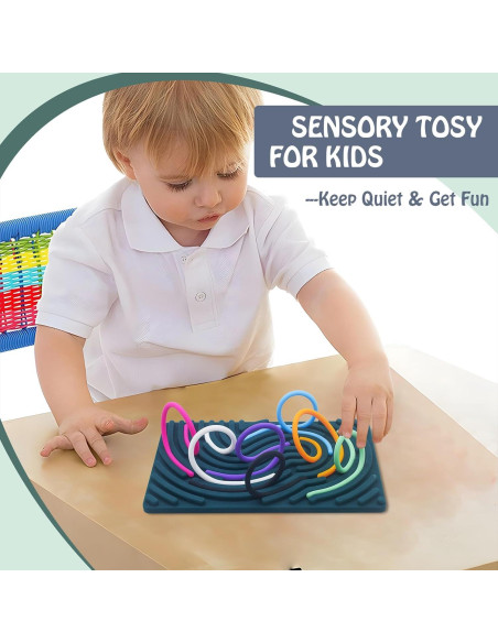 Tablero de Actividad Sensorial Iselyn Verde Oscuro 21 Cuerdas Tablero de Actividad Sensorial Iselyn Verde Oscuro 21 Cuerdas