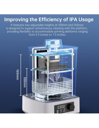 Estación de Lavado y Curado ANYCUBIC 3 - 4L, Luz Flexible