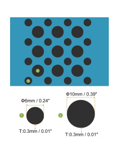 Cubierta de Webcam MECCANIXITY 0.3mm Negra 25 Paquete 2