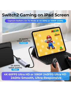 Tarjeta de Captura HDMI 4K Guermok 60FPS USB 3.0 Plata 2