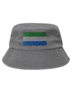 Sombrero de Cubo Unisex KCNSEZA Algodón Bandera Sierra Leona