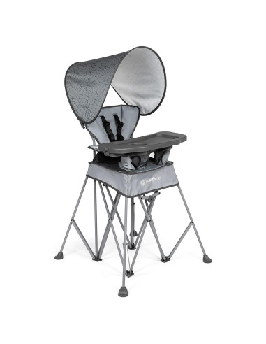 Silla Alta Portátil Baby Delight Ve Conmigo Deluxe Gris