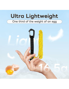 Cuerdas de Tensión Ultraligeras HIKEMAN 4M Nylon Amarillo 2