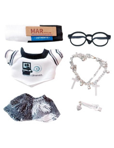 Ropa de Muñeca de Peluche 10-15cm niannyyhouse Conjunto 6 Piezas