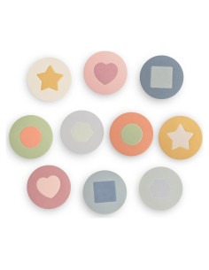 Rompecabezas de espuma Mushie 10 piezas para baño 3 años+