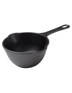 Cacerola de Hierro Fundido Victoria 0.5 Cuartos Sazonada