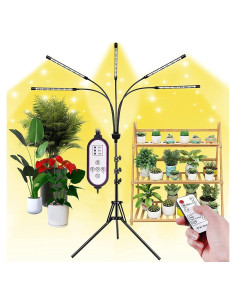 Lámpara de Cultivo LED 5 Cabezas Yentbokj Espectro Completo