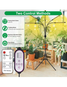 Lámpara de Cultivo LED 5 Cabezas Yentbokj Espectro Completo 2