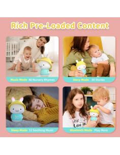 Reproductor de Música Alilo Bunny para Niños 0-6 Años 2