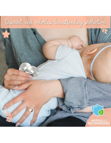 Copas de Lactancia de Plata Pura 999 - Alivio para Pezones