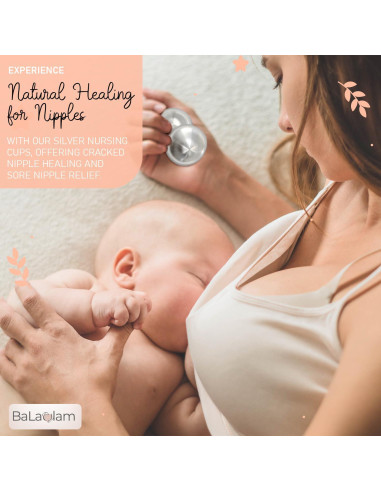Copas de Lactancia de Plata Pura 999 - Alivio para Pezones
