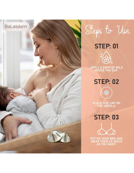 Copas de Lactancia de Plata Pura 999 - Alivio para Pezones